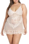 OH LA LA CHERI VALENTINE SOFT CUP BABYDOLL CHEMISE & G-STRING THONG,2139X