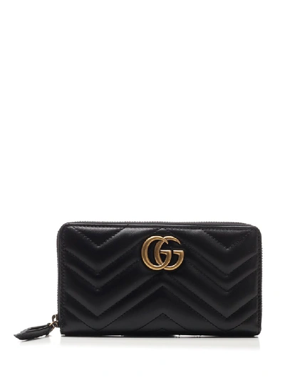 Gucci Gg Marmont Wallet In Black