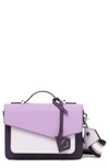 Botkier Cobble Hill Colorblock Leather Crossbody Bag In Purple Combo