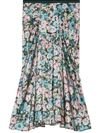 MARC JACOBS THE 40'S FLORAL-PRINT SILK SKIRT