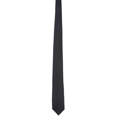 Ermenegildo Zegna Grey Silk Tie In C Grey