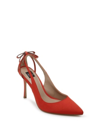 Zac Posen Zac  Veronique Pumps Women's Shoes In Poppy Red