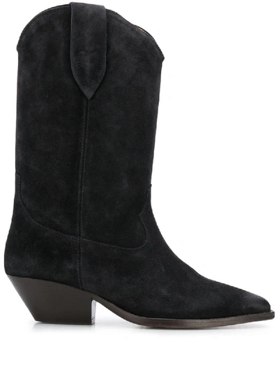 Isabel Marant Pointed Slip-on Boots In Black