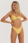 NA-KD High Cut Bikini Panty Yellow