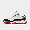 Nike Little Kids' Air Jordan Retro 11 Low Basketball Shoes In White/black