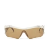 LOEWE Logo-arm rectangular metal sunglasses