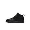 Jordan 1 Mid Little Kids' Shoe In Black