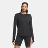 Nike Women's Dri-fit Element Running Crew In Black