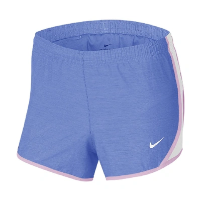 Nike Kids' Big Girls Dri-fit Dry Tempo Running Shorts In Royal Pulse,white,light Arctic Pink,white