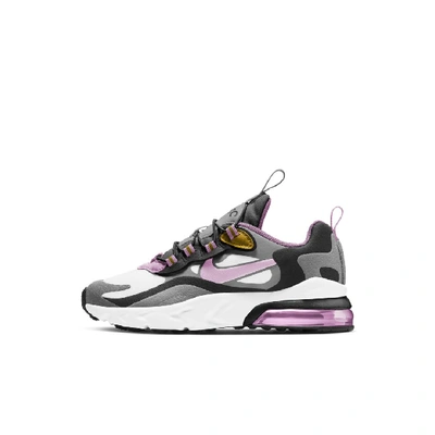 Nike Air Max 270 Rt Little Kids' Shoe In Particle Grey,dark Sulfur,black,light Arctic Pink