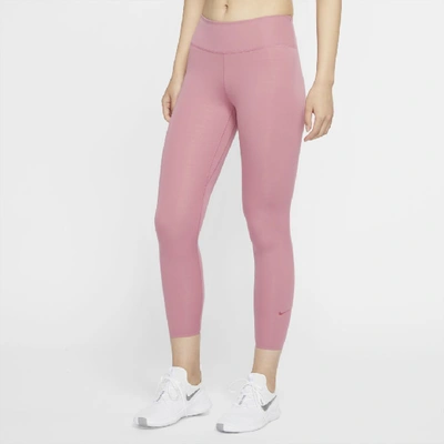Nike Yoga 7/8 Tights - Desert Berry/arctic Pink In Desert Berry,clear