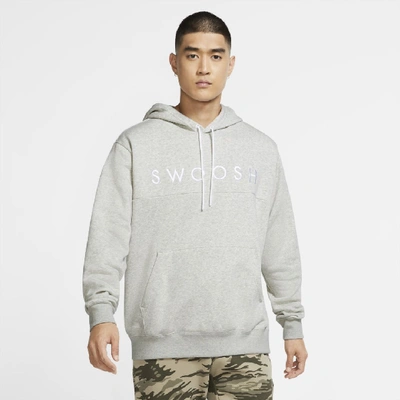 Nike Sportswear Swoosh Men's Pullover Hoodie In Gray