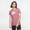 Nike Sportswear Essential T-shirt In Desert Berry,white