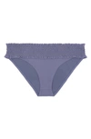 Tory Burch Costa Ruffle Bikini Bottoms In Eclipse/ Eclipse