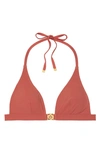 TORY BURCH MILLER HALTER BIKINI TOP,74945