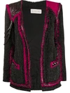 LOULOU CHAIN-EMBELLISHED KNITTED BLAZER