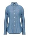 Polo Ralph Lauren Denim Long Sleeve Button Down Merced Wash In Blue