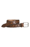 JOHNSTON & MURPHY BASKET WEAVE BELT,75-7496