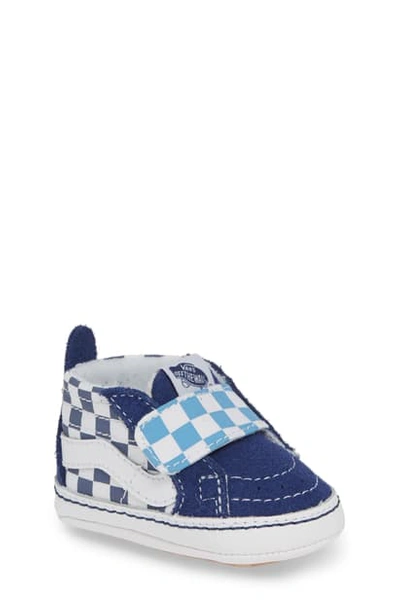 Vans 'sk8-hi' Crib Sneaker In True Navy/ Bonnie Blue