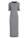 FENDI Logo Knit Midi Dress
