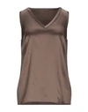 Brunello Cucinelli Tops In Khaki