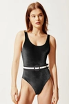 SOLID & STRIPED THE ANNE-MARIE BELT SWIMSUIT