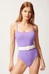 SOLID & STRIPED THE NINA BELT SWIMSUIT