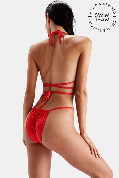 Solid & Striped The Hannah Bikini Bottom In Red