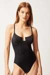 Solid & Striped Solid And Striped Black The Veronica One-piece Swimsuit In Black