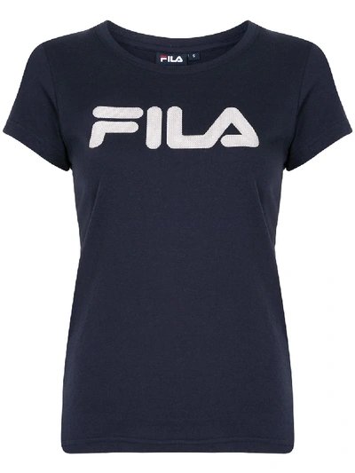 Fila T-shirt Mit Logo-print In Blue