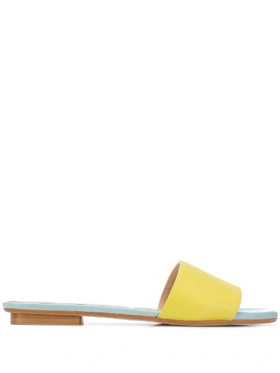 Malo Two-tone Sandals In Green