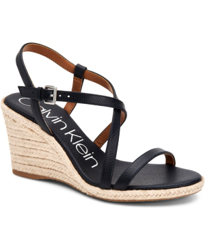 calvin klein women's bellemine wedge sandals