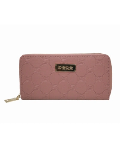 Bebe Alana Wallet In Dark Blush