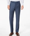 Calvin Klein Men's X-fit Slim-fit Stretch Blue Neat Suit Pants In Blue Neat