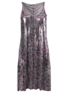PACO RABANNE FLORAL PRINT CHAIN-LINK DRESS,20AIRO165MH0081