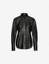 ISABEL MARANT XIAO REGUALR-FIT LEATHER SHIRT,R01431311