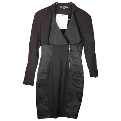 Pre-owned Mugler Black Wool Dress