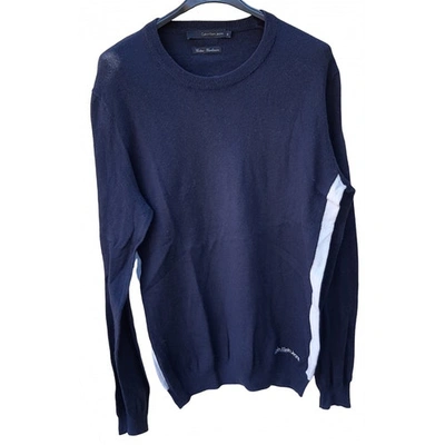 Pre-owned Calvin Klein Pull In Navy