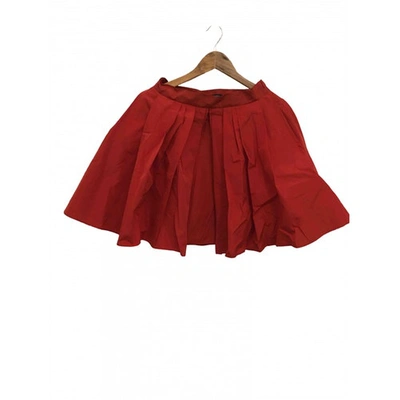 Pre-owned Tara Jarmon Red Skirt