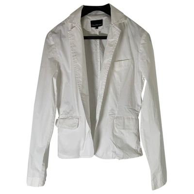 Pre-owned Calvin Klein White Cotton Jacket