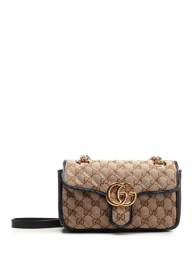 Gucci Gg Marmont Mini Bag In Beige