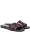 Tod's Sandals In Leather In Black