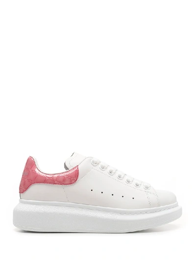 Alexander Mcqueen Oversized Low-top Sneakers In White/pink