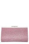 Nina Crystal Frame Clutch In Ballet Pink