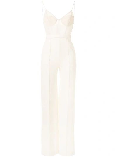 Jonathan Simkhai 'mixi' Jumpsuit Mit Spitze In White