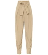 RED VALENTINO HIGH-RISE TAPERED PAPERBAG PANTS,P00485291