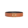 Loewe Anagram Reversible Leather Belt In Tan