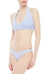 Heidi Klein Body Mid-rise Bikini Briefs In Sky Blue