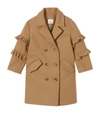 BURBERRY KIDS RUFFLE-SLEEVE TAILORED COAT (3-12 YEARS),15526205