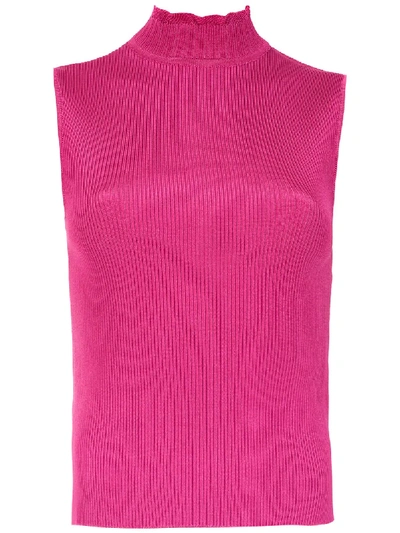 Olympiah Nika High Neck Top In Pink